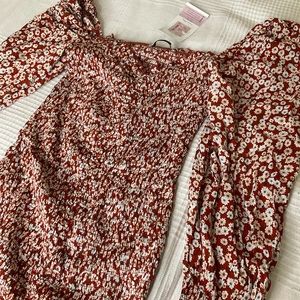 Floral bodycon dress